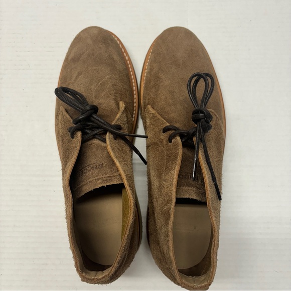 NEW Rhodes Footwear Leather Huckberry Chukka Boots Tyler Wedge Brown Sz 9